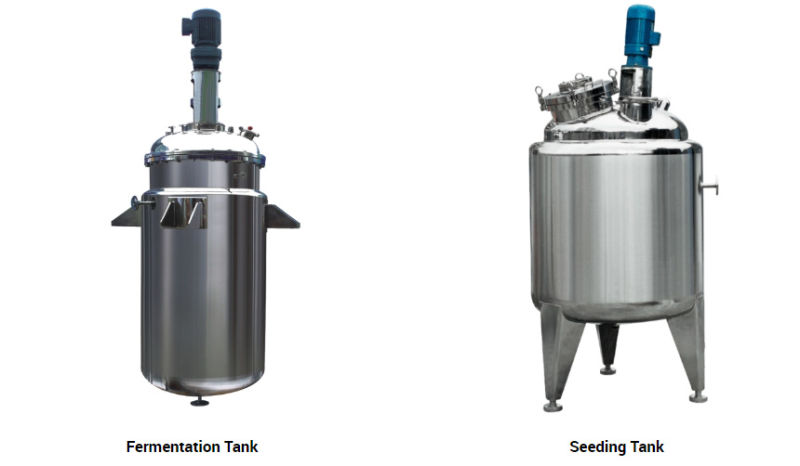 Industrial Pressure Vessel Biological Fermentation Tank with Sight Glass