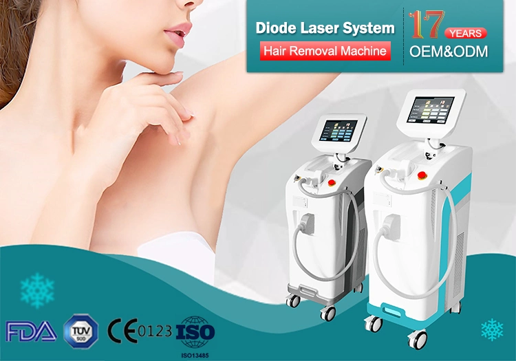 High Power Alexandrite Hair Remover Diode Laser Hair Remover Machine Hm-Lb200 Hm-Lb300 Hm-Lt300 808nm Diode Laser