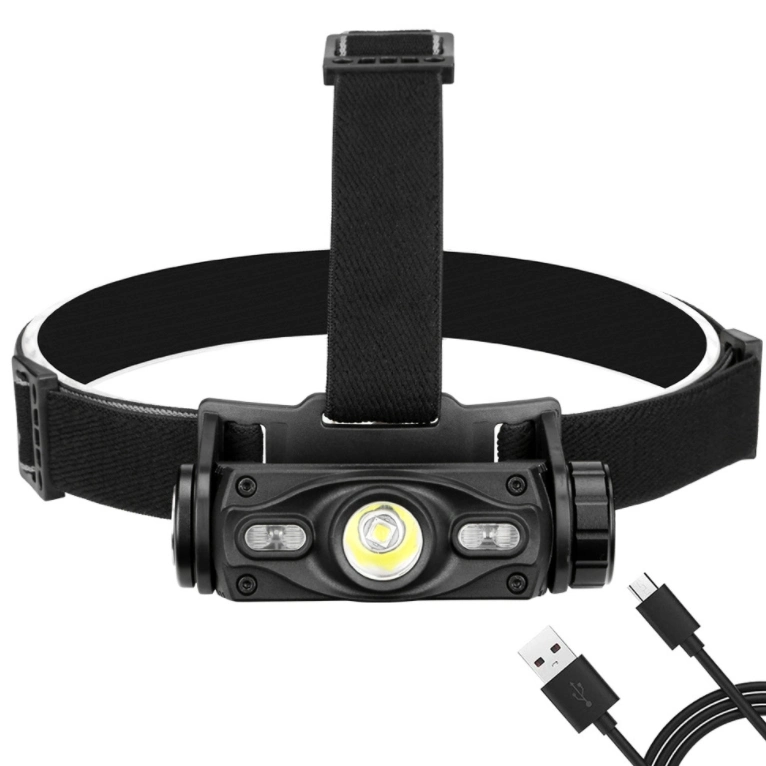 Super Bright Headlamp, Rechargeable LED Spotlight with Battery Powered Headlight for Garden Outdoor Camping Fishing