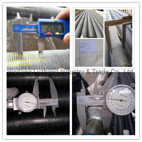 Fin Tube Heat Exchanger for Brine or Refrigerant, Aluminum Fin or Hfw Steel Cooling Fin Tube