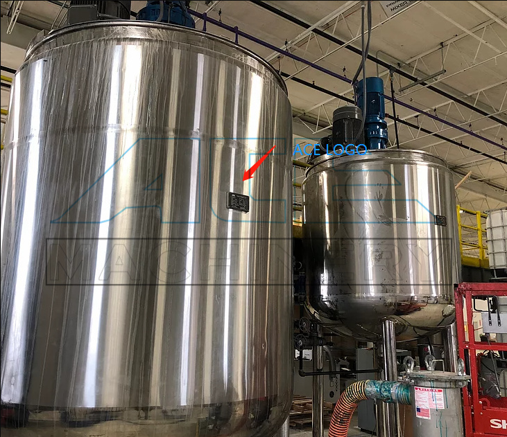 Mix Tank 1000L Stainless Steel 3 Layers Liquid Soap Mixing Heating Insulated Tank Blending Tank