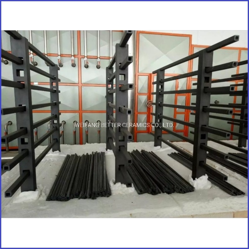 Sisic Reaction Sintering Silicon Carbide Beam used for Sanitaryware Production