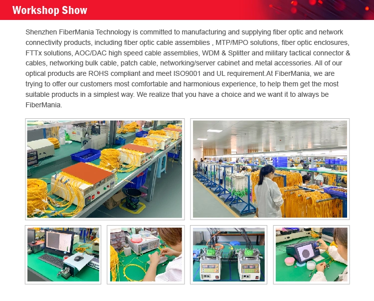 China Factory 5.0 or 7.0mm AARC Fiber Optic Cable Assemblies Optical Fiber Patch Cord Customize