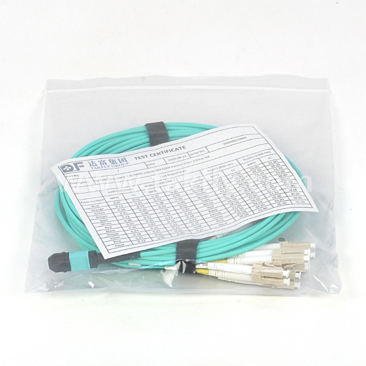 48f 24f 16f 12f 8f Om4 MTP to LC Breakout Cable