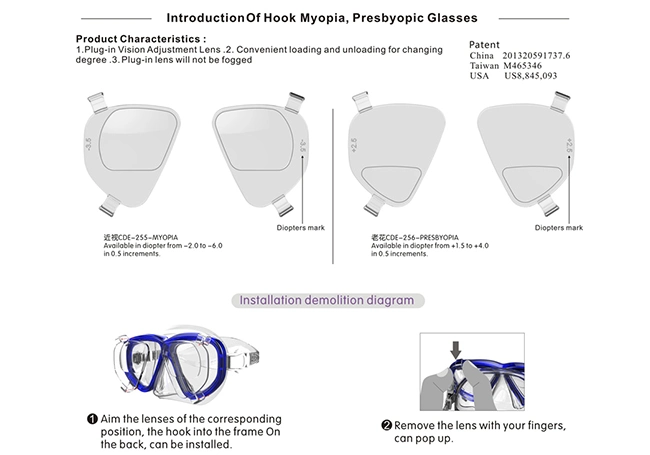 Protective Diving Mask FDA Approved Diving Glasses Custom Logo Diving Mask Factory