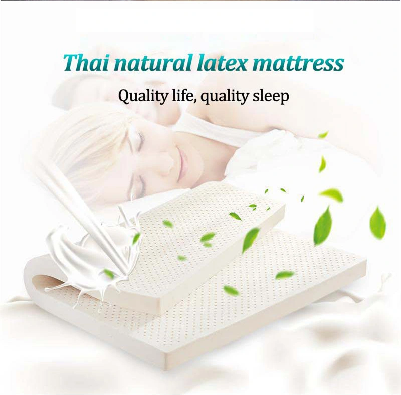Natural Latex Mattress Thick 10cm Compressed Breathable Cover Super King