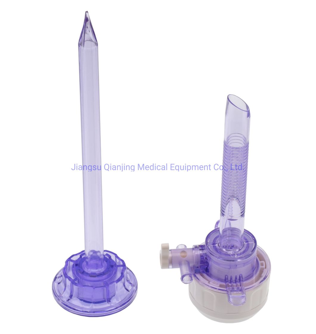 Plastic Laparoscopy Protection Disposable Atraumatic Laproscopic Trocar with Cannula and Obturator