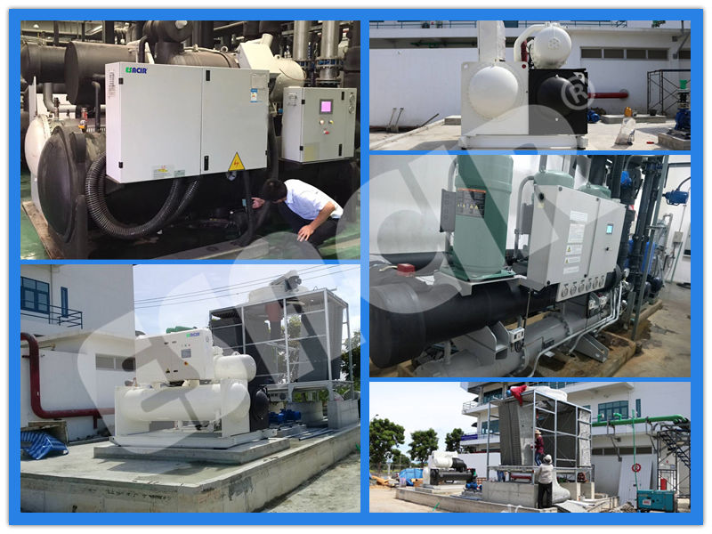 High Efficiency Cooling Application Water Cooled Screw Chiller for Restaurant