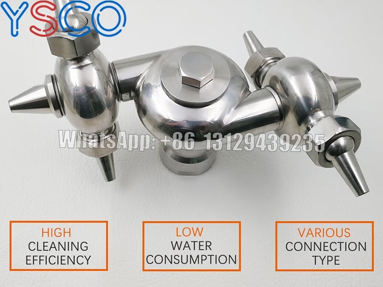 Ys 360 Degree Ss Rotating Tank Washing Vessel Cleaning Nozzle
