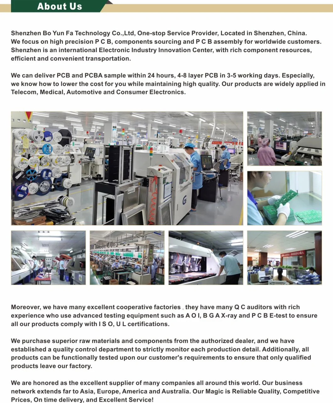 Fast PCB Service Bare Printed Circuit Boards Shenzhen PCB