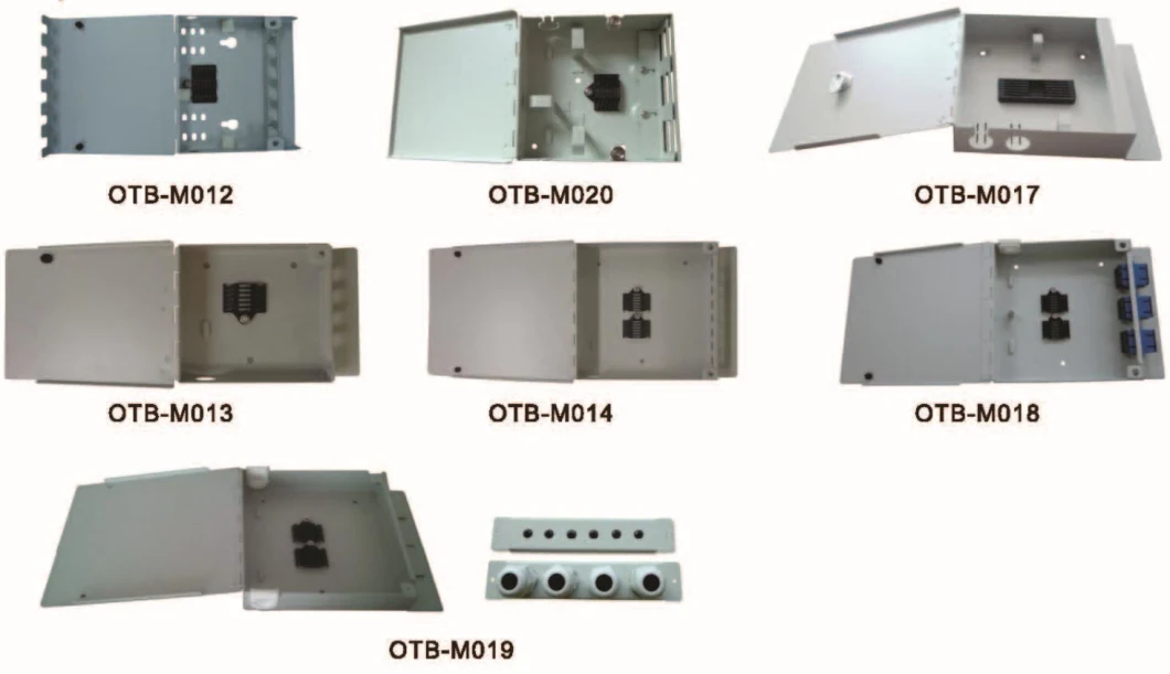 Indoor 4 8 12 Ports Metal Fiber Optical Terminal Box for FTTH FTTX