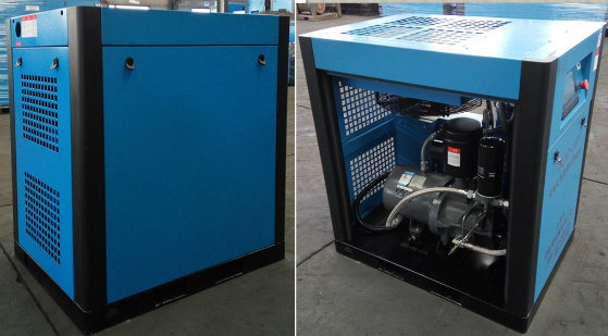 Wind Cooler Frequency Converssion Rotary Screw Air AC Compressor