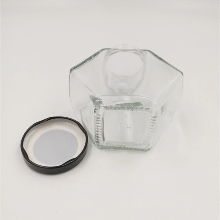 Seal Glass Food Storage Jar with Metal Lid Glass Bottle