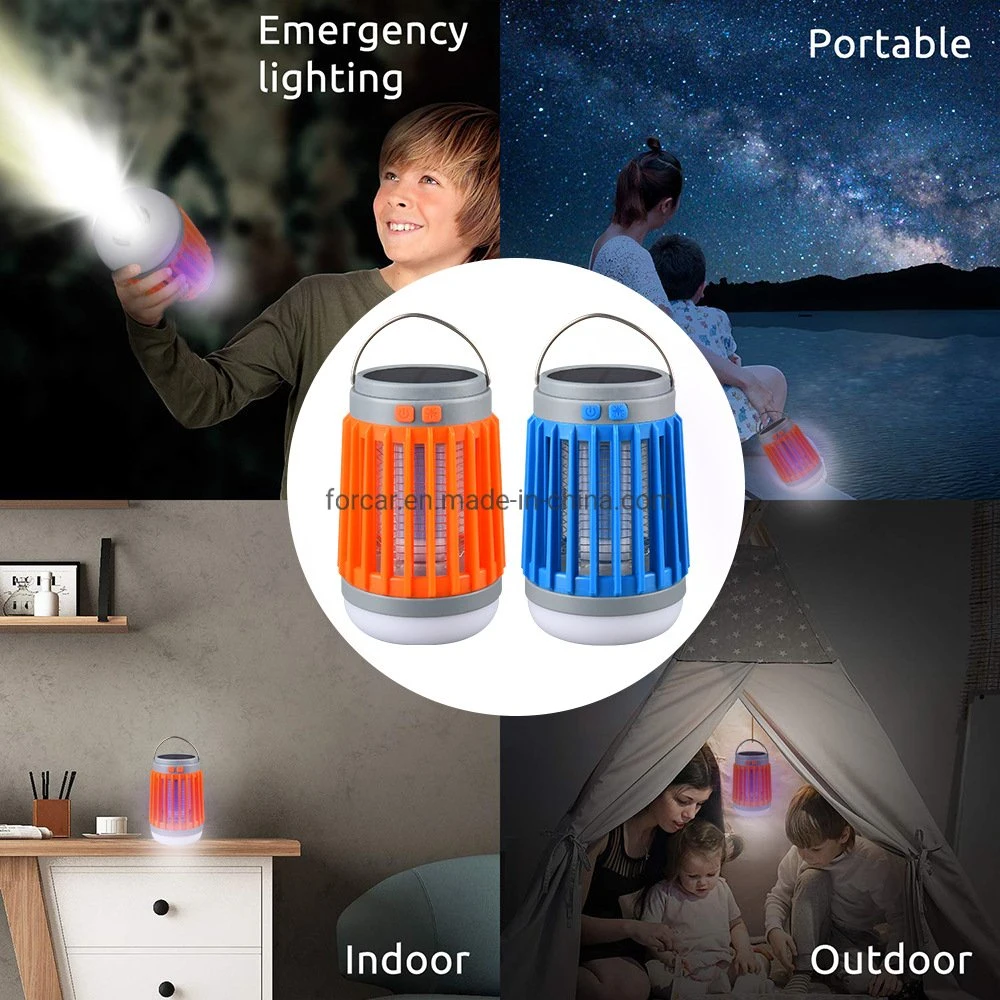 Waterproof Rechargeable LED Camping Lantern Flashlight 3-in-1 Portable Compact Camping Gear Mosquito Zapper