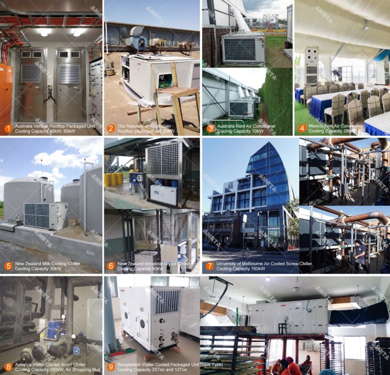 3phase-220V-60Hz Export Quality Cement Mixing Station Used Air Cooled Industrial Water Chiller