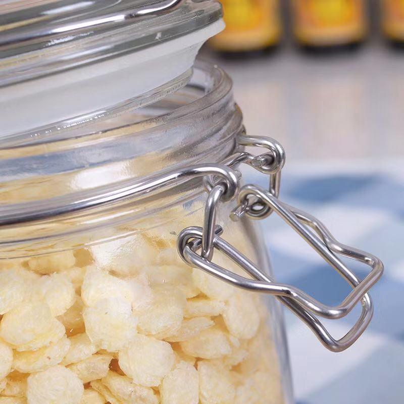 500ml 750ml Food Grade Glass Honey Jar with Airtight Rubber Seal