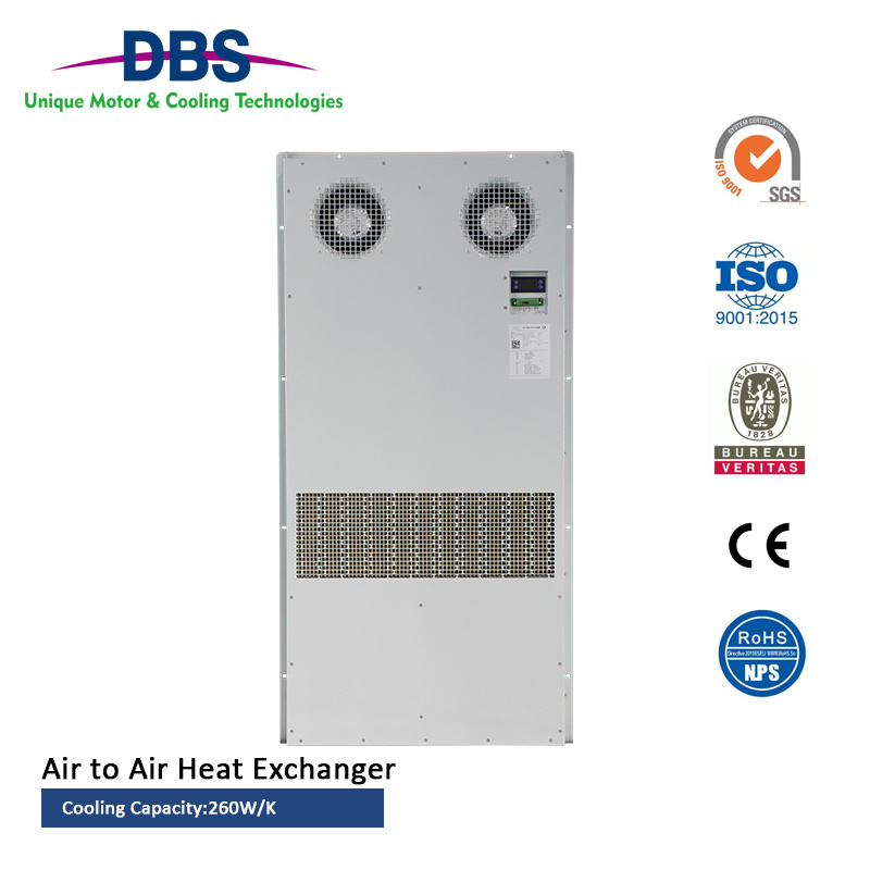 Passive Cooling 260W/K Air to Air Heat Exchanger for Telecom Cabinet