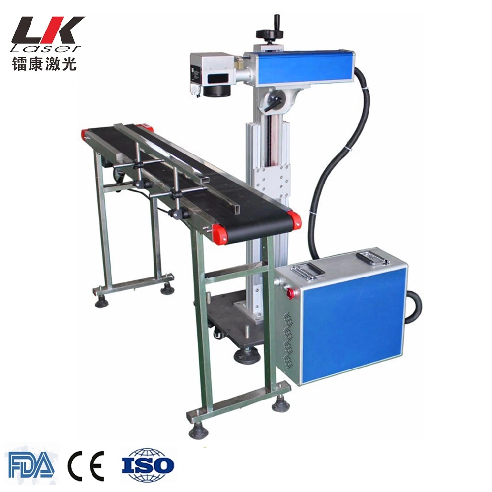 Moveable Optical Fiber Laser Printing/ Marking / Engraving Equipment 20W 30W 50W Laser Printer