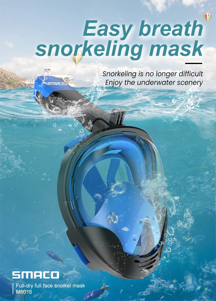 2020 Top Seller Amazon Full Face 180 Degree Scuba Diving Mask Factory Direct Sale Diving Equipment