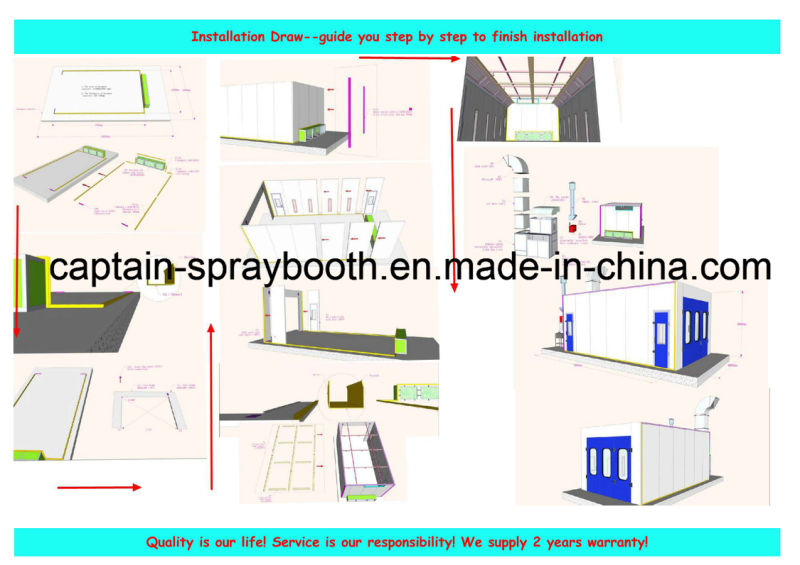 Customized Truck/Bus Spray Booth, Industrial Auto Coating Equipment, Drying Oven