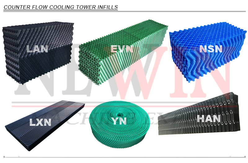 Newin PVC Counter Cooling Tower Fills/Filler/Film Fill