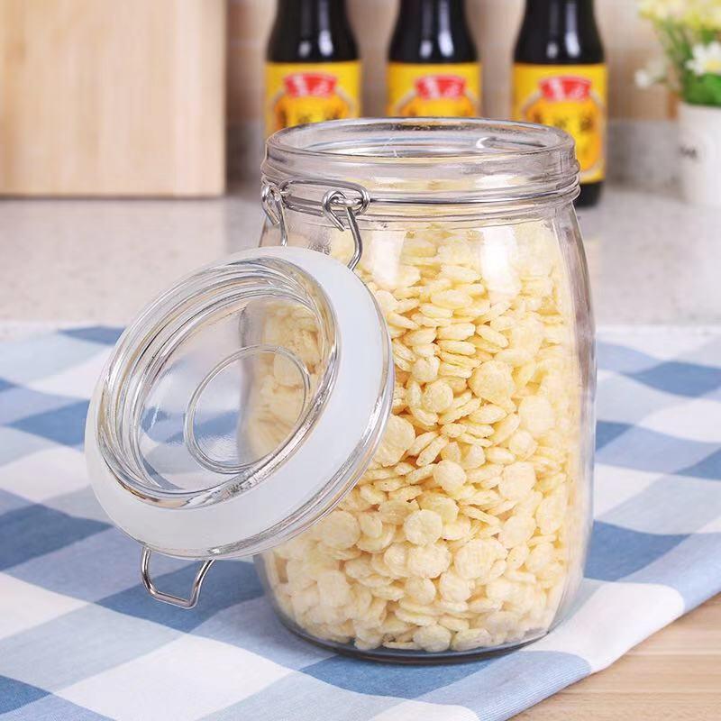 500ml 750ml Food Grade Glass Honey Jar with Airtight Rubber Seal