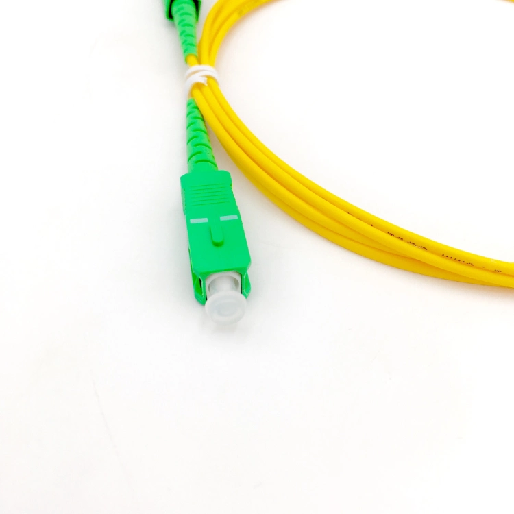Manufacturer Singlemode G657A1 Cable Assemblies Sc APC Simplex 2.0mm 3.0mm Fiber Optical Patch Cord