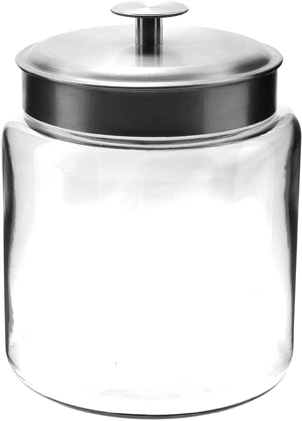 3L Glass Jar with Black Metal Lids Food Storage Tanks with Stainless Steel Seals