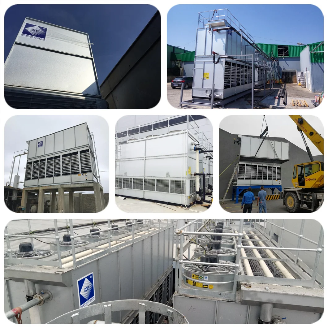 Closed Circuit Type Transversal Cooling Tower with Advanced Water Distribution System