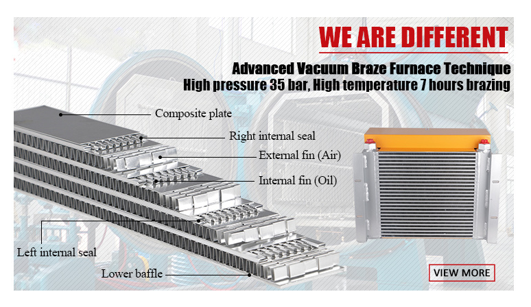 Ah1417t-Ca Plate Fin Air Cooler Hydraulic Heat Exchanger with Fan