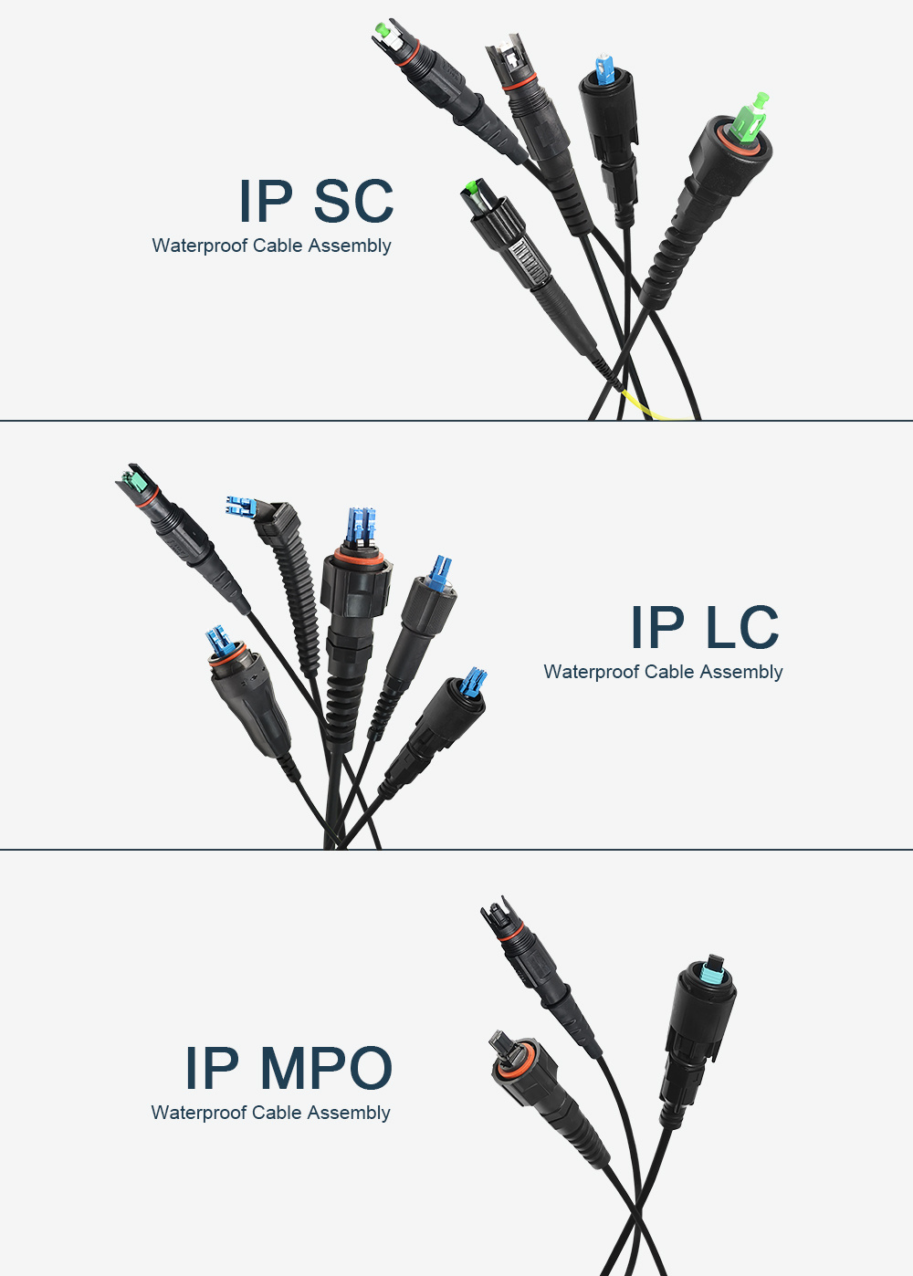 Dys Customized Odva MPO Fiber Optic Cpri Cable 12core MPO Trunk Cable Fiber Optical Cable