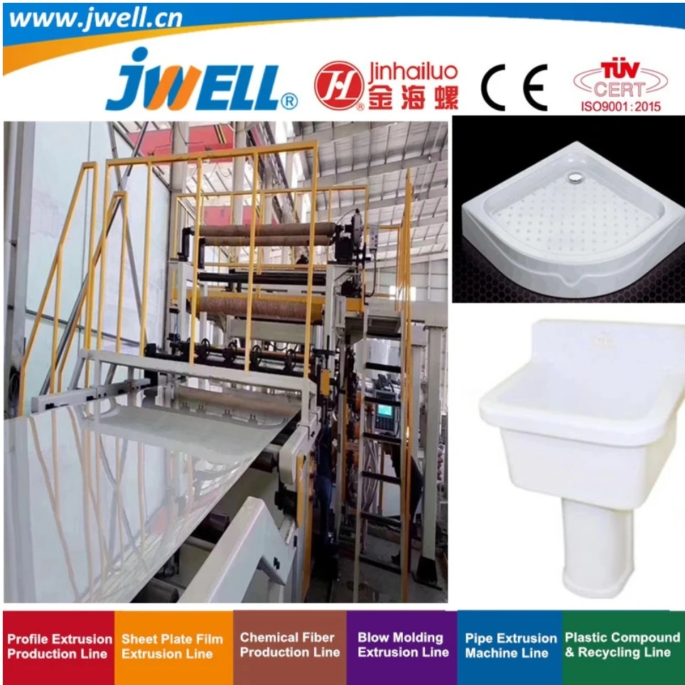Jwell ABS PMMA Plastic Board Making Extrusion Machine for Refrigerator Door and Inner Gallbladder
