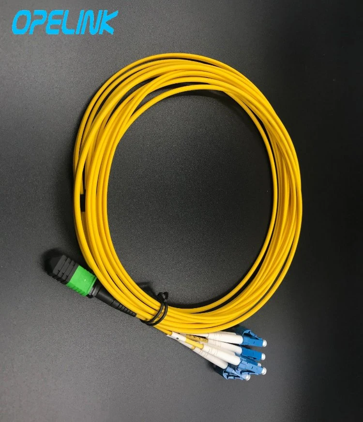 MTP/MPO-LC Sm Round Cable Fanout 2.0mm Optical Fiber Patch Cord