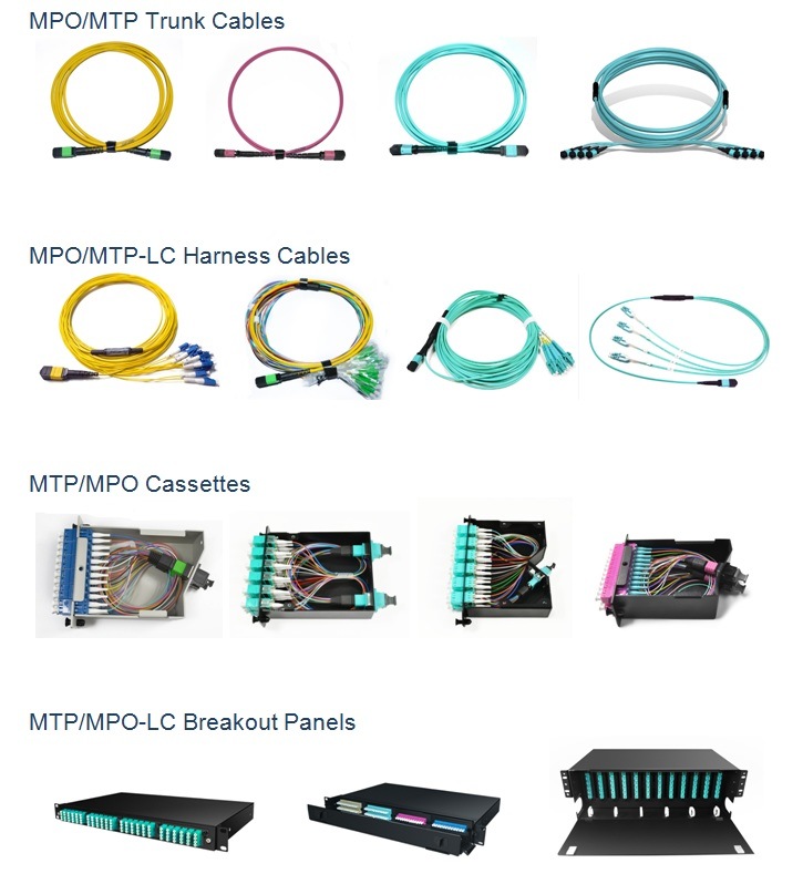 100g 48f MPO MTP Trunk Cable Patch Cord