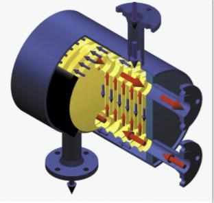 High Efficiency ASME Stainless Steel Shell and Welded Plate Heat Exchanger for Evaportator and Air Conditioner