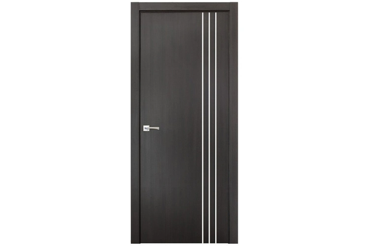 Italian Style Hotel Solid Wooden Door with Aluminum Strips Flush Doors