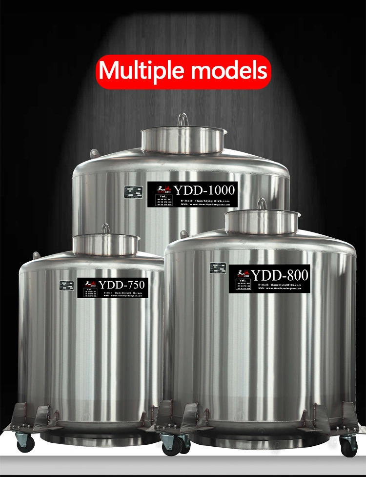 Ydd-2000-600 Movable Stainless Steel Sealed Storage Tanks Liquid Nitrogen Tank
