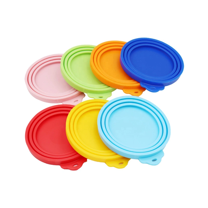 Customized High Quality Food Grade Silicone Jar Lids Cup Pot Cover Spill Stopper Lid Soda Can Lid Glass Bottle Lid Pet Food Cans Lids