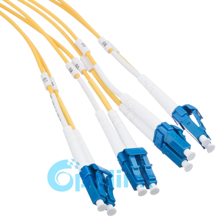 MTP/MPO-LC Round Fiber Cable Fanout 2.0mm Singlemode Fiber Optic Patch Cable