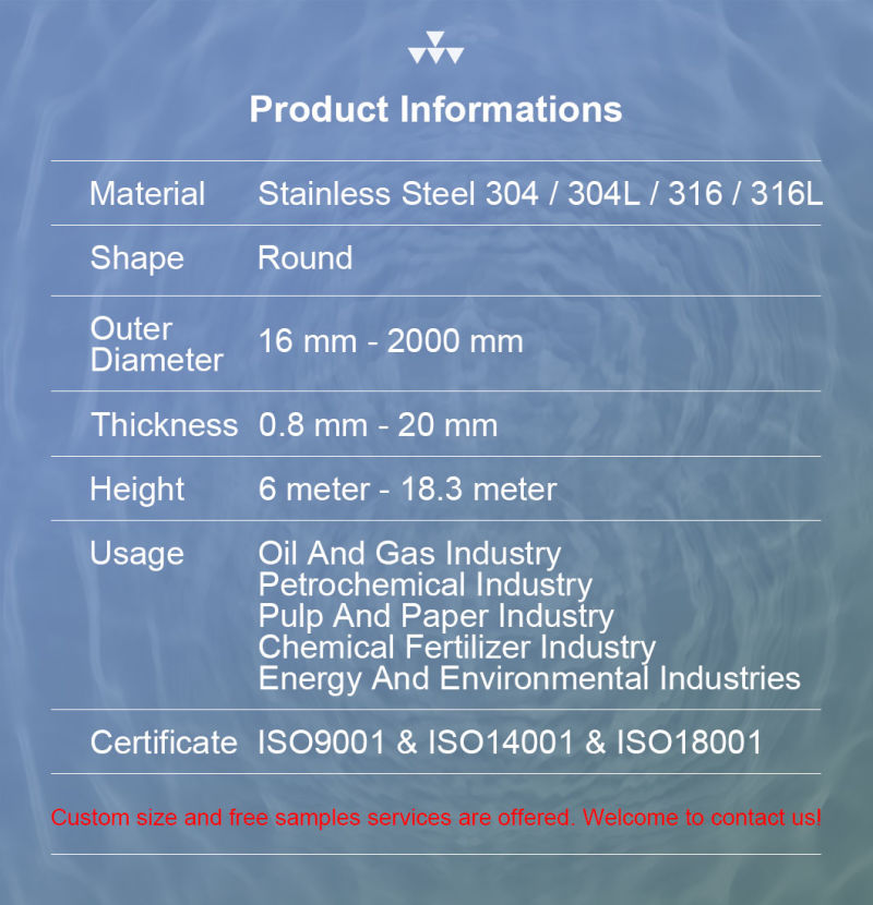 High Cost-Efficiency SUS304 Stainless Steel Condenser Pipe Price Per Meter