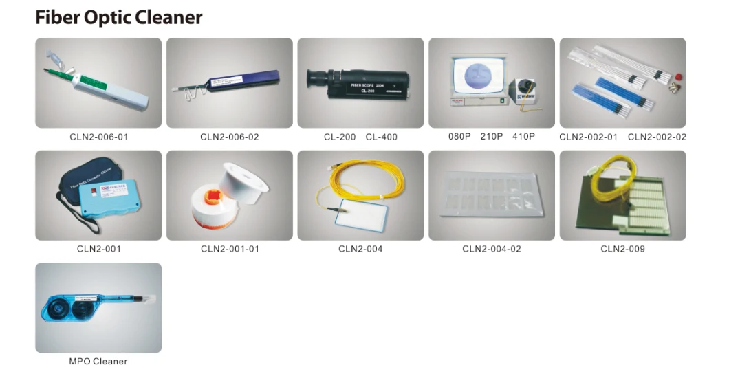 Sc, FC, St, Mu, LC, Mt, MPO Optical Fiber Connector Cleaner