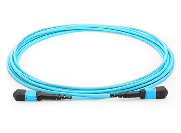 Fiber Optic Equipment 8/12/24 Cores Sm/mm/Om3 MTP MPO Fiber Optical Patch Cord