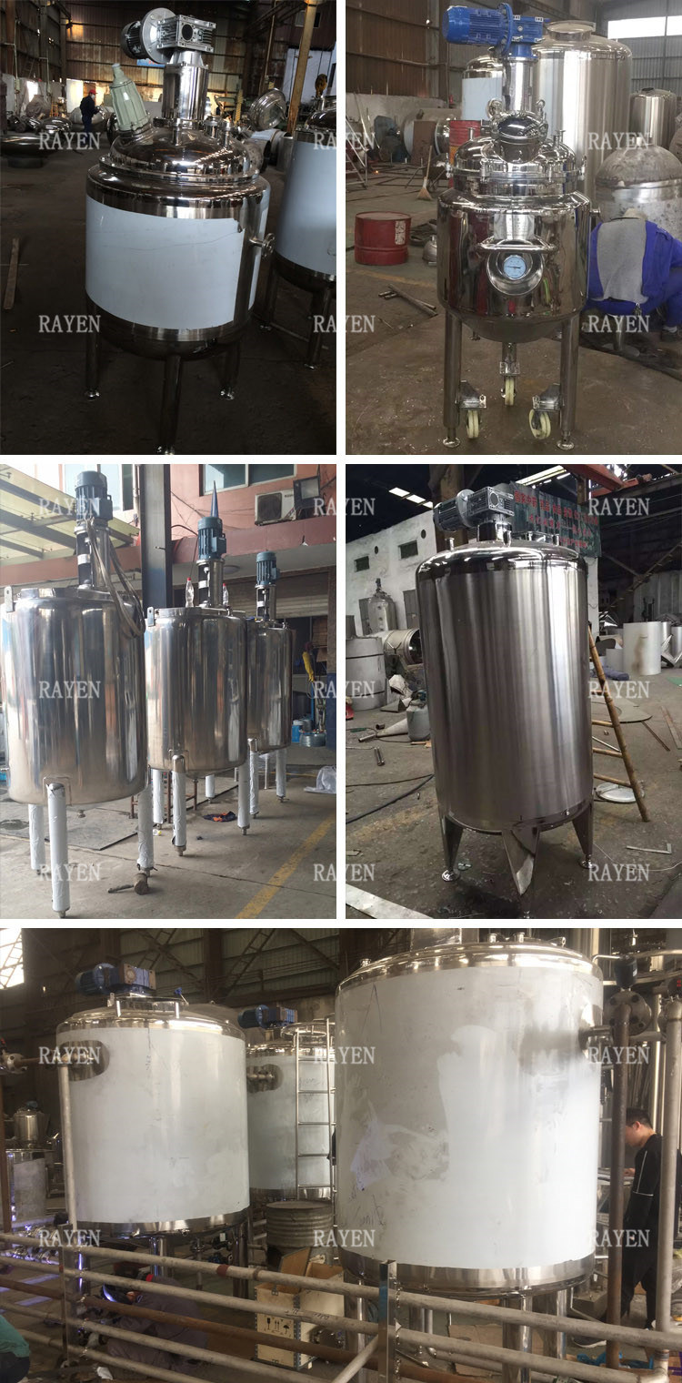 SS304 SS316L Stainless Steel Mixing Tank 50L Reaction Vessel