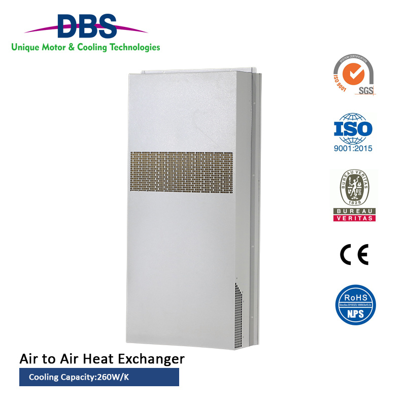 Passive Cooling 260W/K Air to Air Heat Exchanger for Telecom Cabinet