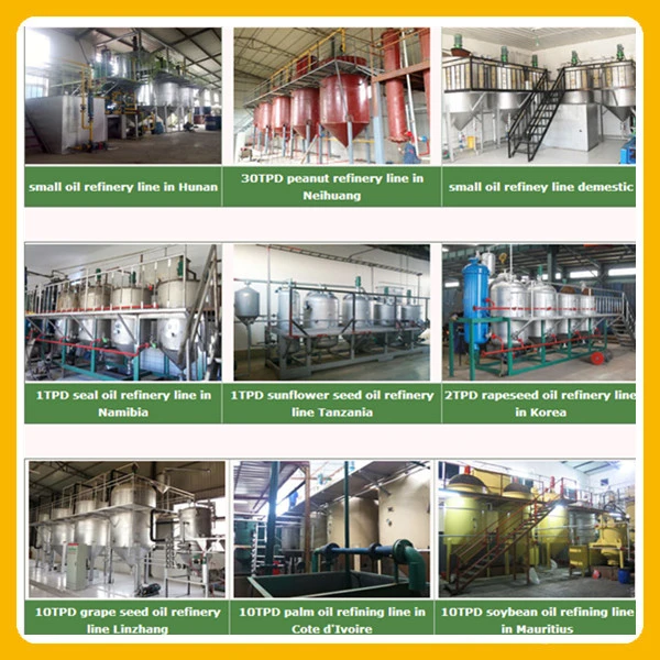 Agricultural Machinery Edible Oil Refinery Equipment / Cooking Oil Refining Machinery