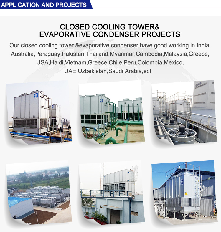 Industrial Water Cooled Chiller Refrigeration Water Cooling Tower