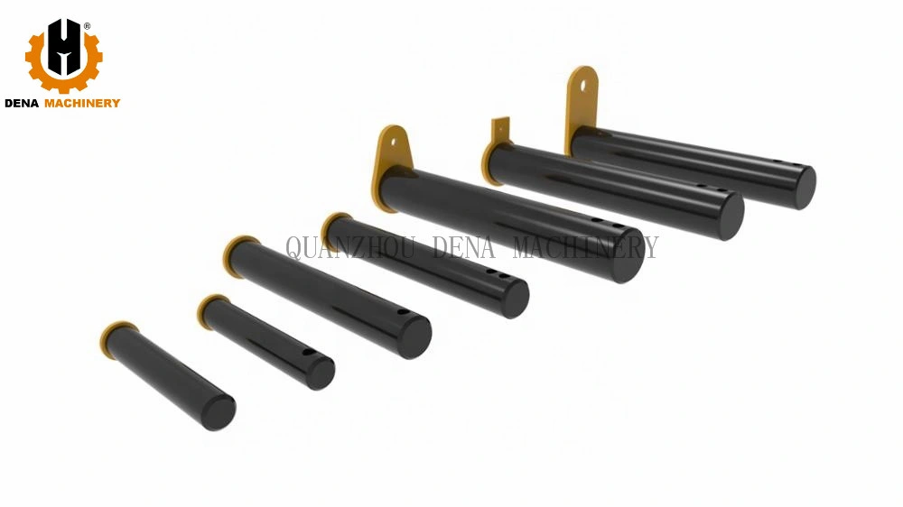 Factory Hot Sales Excavator Bucket Pins Material 40cr Bucket Pins Precise Grinding Heat Treatment Supply Customized