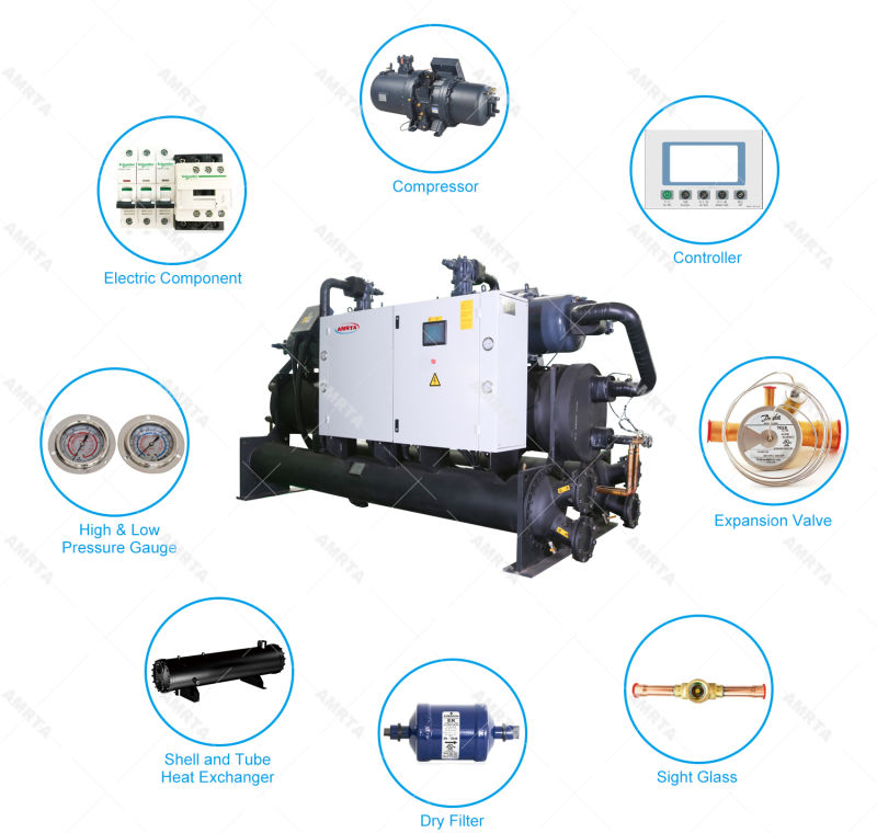 Sea Water Souce Salty Water Source Water Cooled Water Chiller Chiller