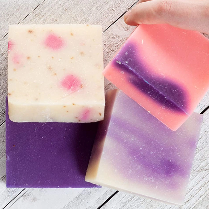 OEM/ODM Made with Pure Essential Oils Lilac Flowers Luxury Handmade Soap for Skin Care