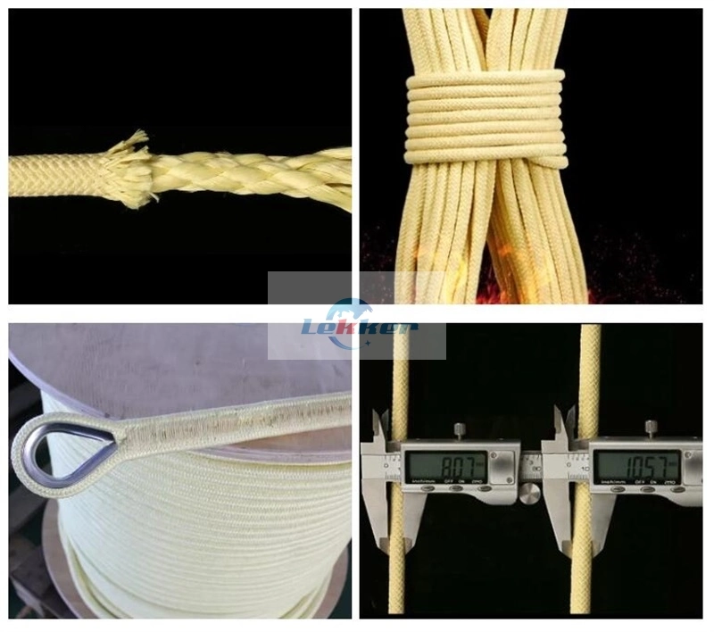 High Strength Kevlar Boat Rescue Winch Mooring Rope, Kevlar Aramid Rope for Safety Rescue